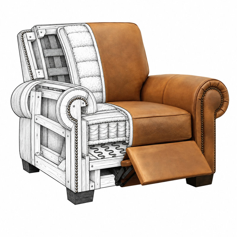 Valencia Recliner, Tan