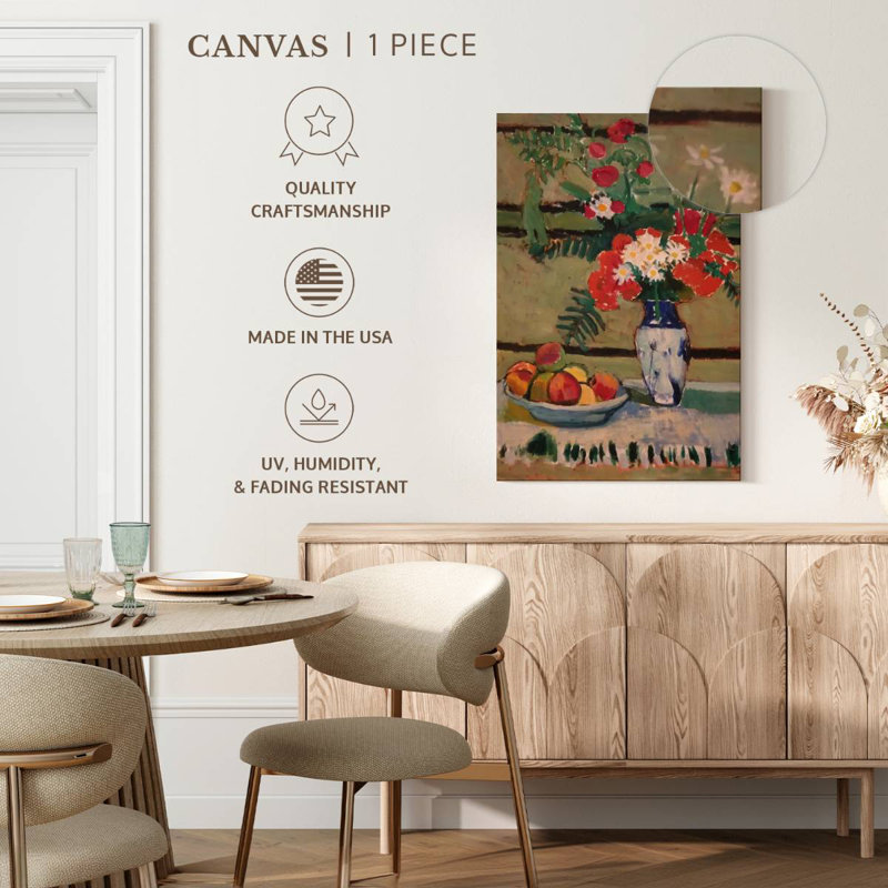 Harnek fleurs et fruits, H 39 po x l 26 po