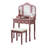 Sanlo Wooden Vanity Make Up Table And Stool Set, Rose Gold-650280783