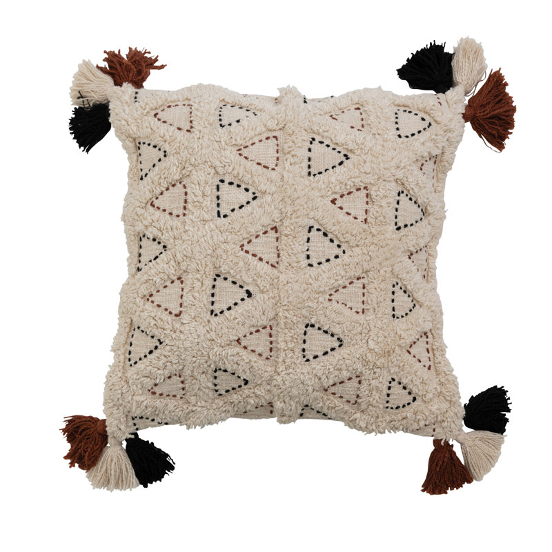 Tassels Cotton Pillow Cover