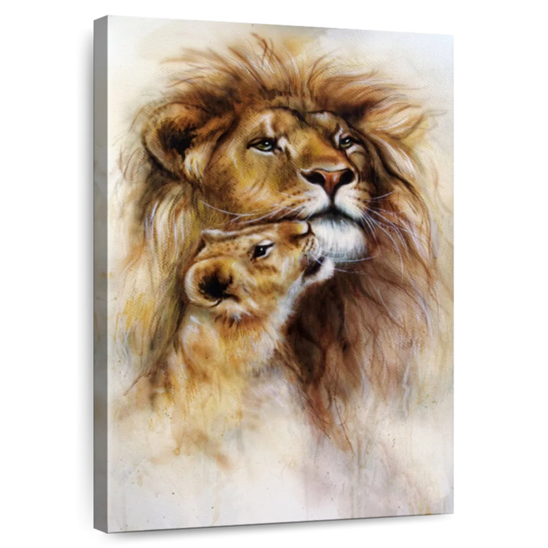 Brampt Lions, 36" H x 24" W