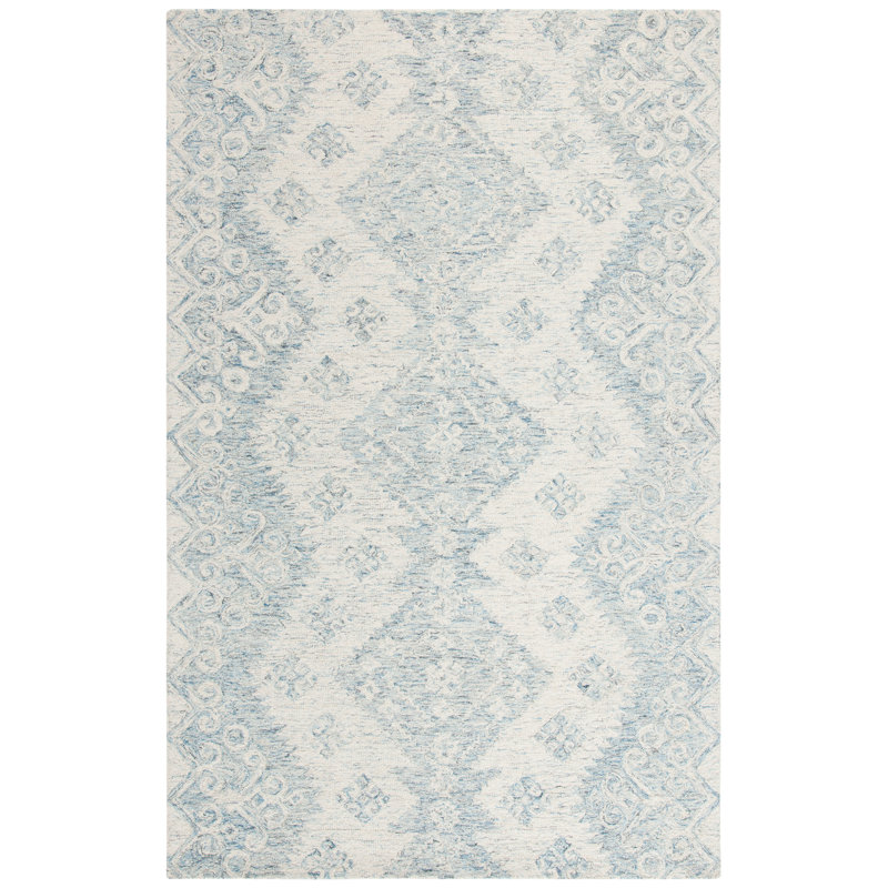 Rehoboth Hand Tufted Indian Wool Southwestern Rug, Rectangle 4' x 6'