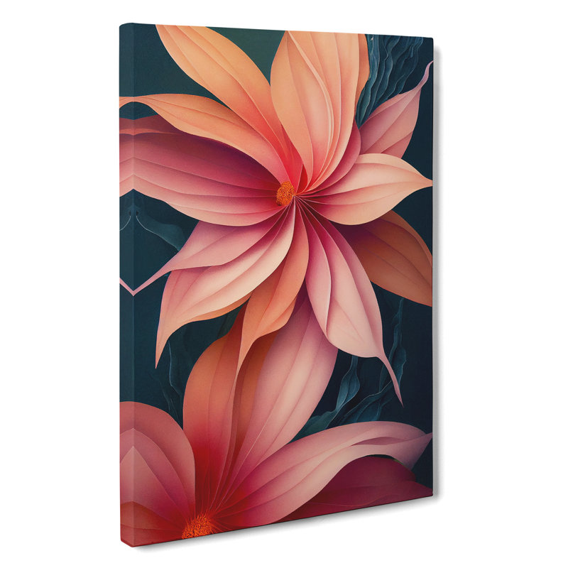 The Desirable Flowers - Wrapped Canvas Painting, 50cm H x 35cm W x 3cm D