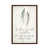 Toile avec cadre en bois brun classique