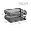  Bac à papier empilable, organisateur de bureau, rangement pour dossiers, bureau, filet métallique, L 13,5 po x l 10 po x H 7,25 po, 2 pièces-39156618