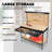63" Tools Cabinet Working Tables Workbench Tool Storage Workshop Table With Drawers And Pegboard