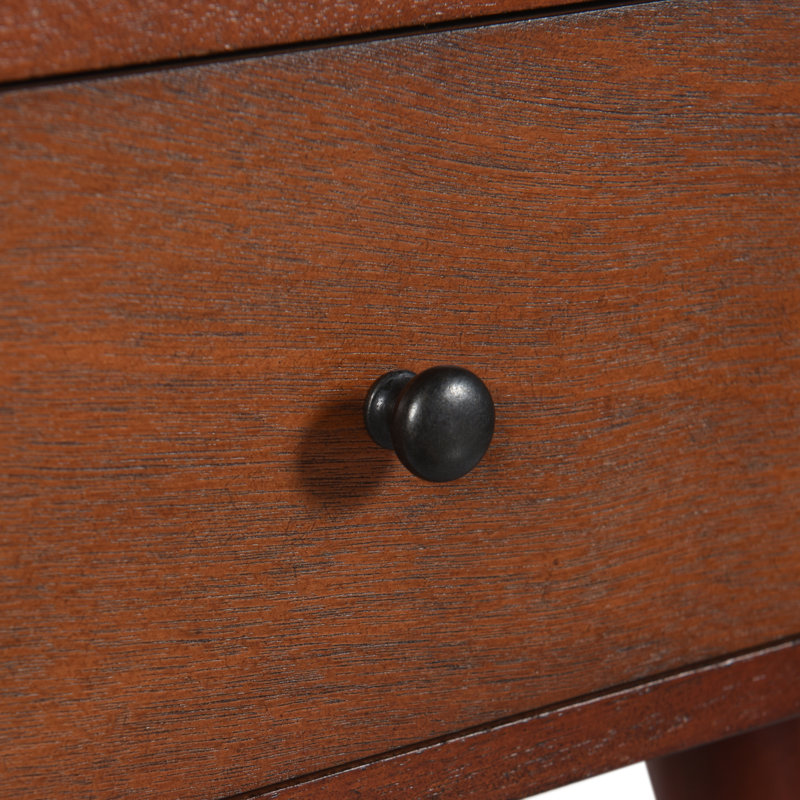 Myleisha Collection Side Table with One Drawer, Light Walnut