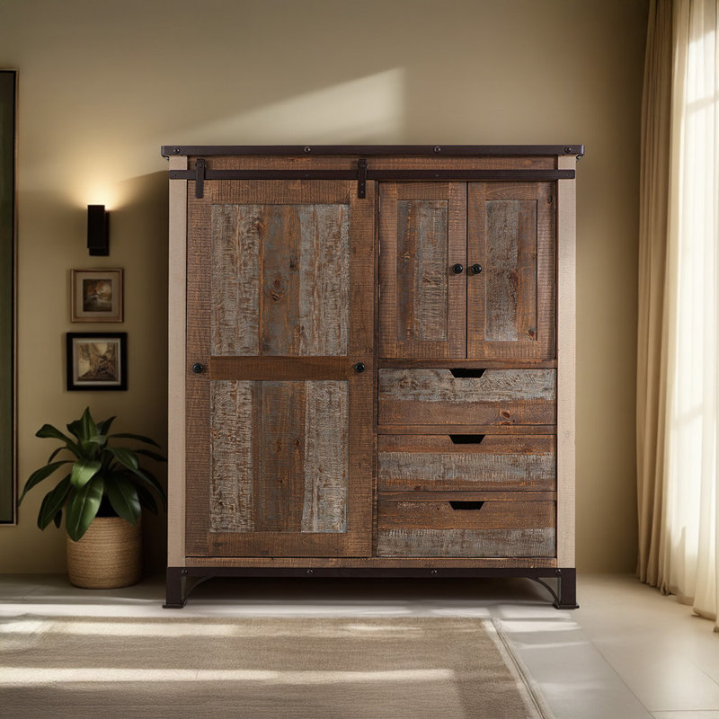 Dodge Solid Wood 55'' W 3 - Drawer Dresser