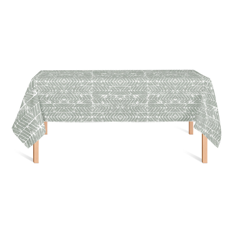 Chevron Tablecloth, Green