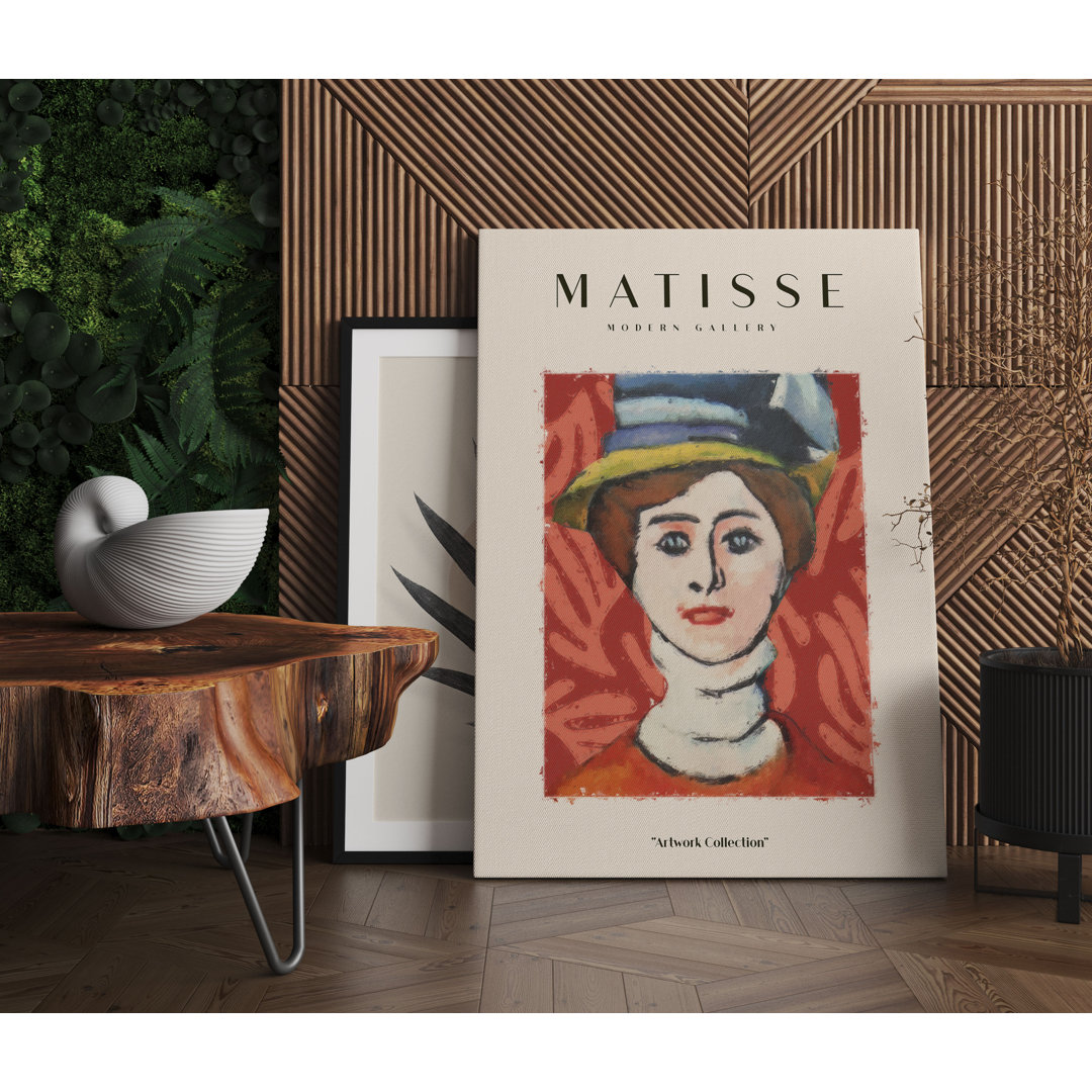 Leinwandbild Moderne Galerie Matisse - Frau mit Hut