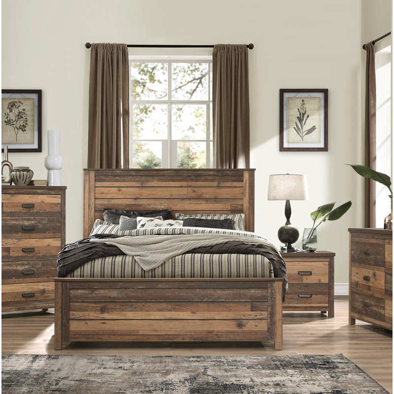 54.86cm W Solid + Manufactured Wood Bedside Table