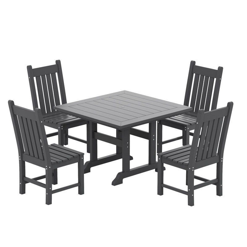 Ensemble de salle à manger pour 4 personnes Laguna, Gris
