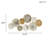 Multi-colored Geometric Metal Discs Wall Decor