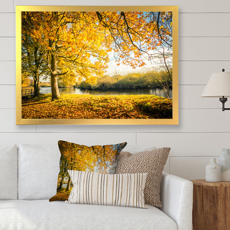 Autumn Artistic Forest the Lake III - Photographie de cadre photo sur toile