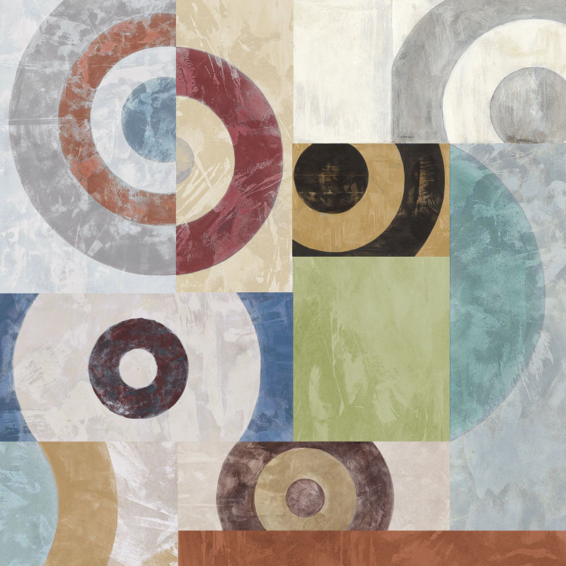 Geometric Waves I by Sandro Nava - Wrapped Canvas Art Prints, 70cm H x 70cm W x 4cm D