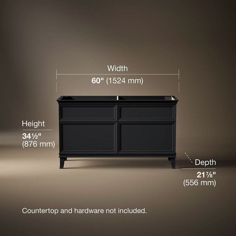 Artifacts Vanity 60 Inches, Gabbro