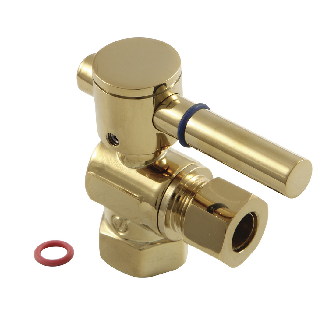 Kingston Brass Concord 3/8-Inch FIP x 3/8-Inch OD Comp Quarter-Turn Angle Stop Valve Kingston Brass