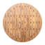 Table de salle à manger 48,57 pouces ronde en bois avec charme rustique d'apparence, construction stable, utilisation polyvalente dans le patio décoratif pour le balcon et le mélange harmonieux au bord de la piscine, base distinctive, vaisselle amplement spacieuse