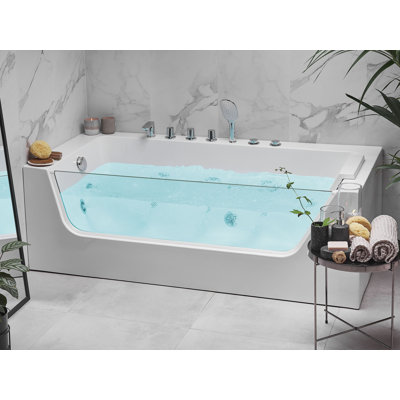 Rayden 800 mm W Alcove / Tile in Acrylic Bath