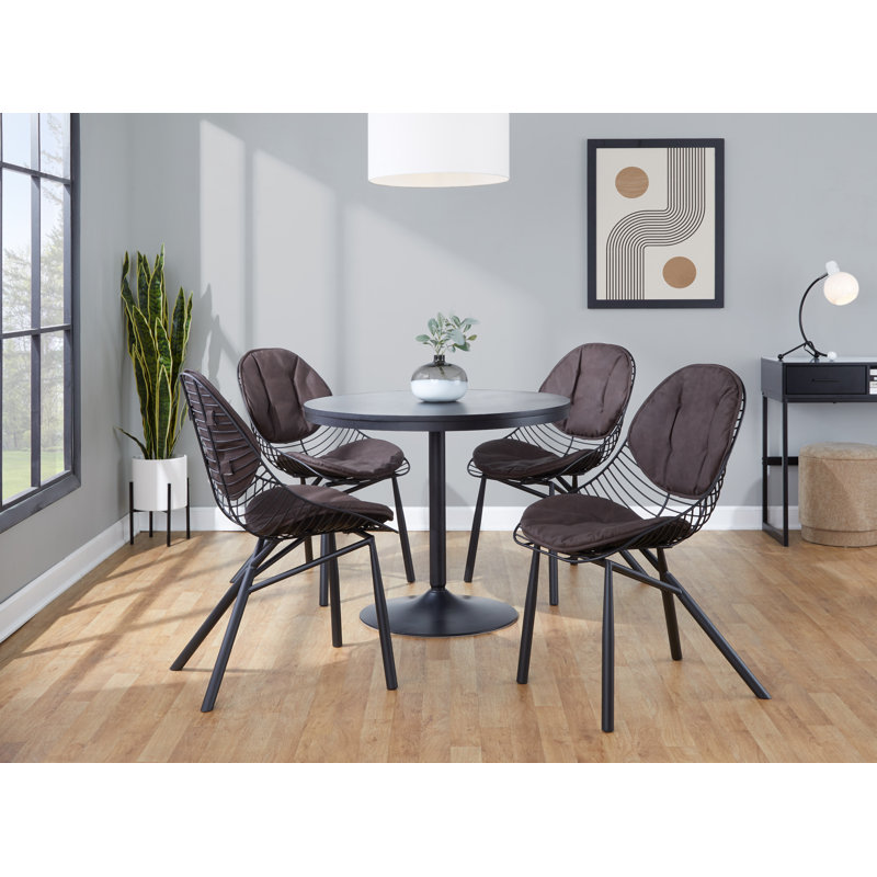 Beaudette Dining Chairs with Removable Cushions, Espresso