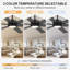 Ventilateur de plafond d'intérieur à 6 pales de 48 po / 56 po / 60 po avec moteur à courant continu réversible sans courant et télécommande à 6 vitesses-1579906647-1592342594-1592342596