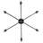 Hadiyaah 6 - Light Steel Dimmable Empire Chandelier