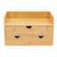 Organisateur de bureau en bambou avec 3 tiroirs