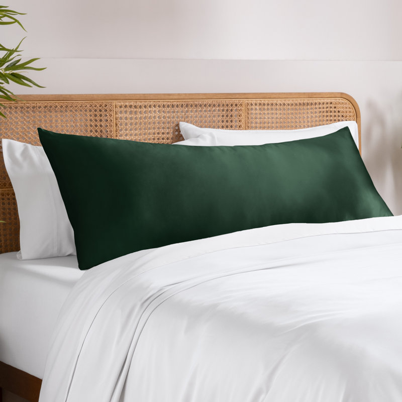 Rayon from Bamboo Body Pillowcase, Forest Green