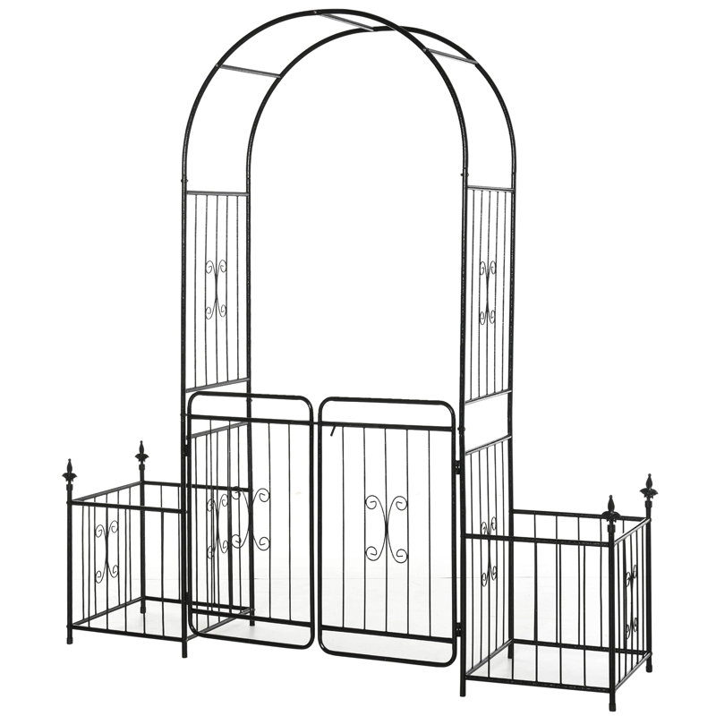 Barrière de jardin Outsunny