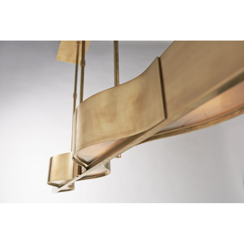 Kelly Wearstler Avant Large Linear Pendant, Antique Brass