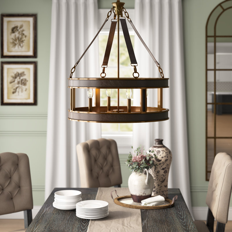 Lustree tambour 4 lumières Oceanport