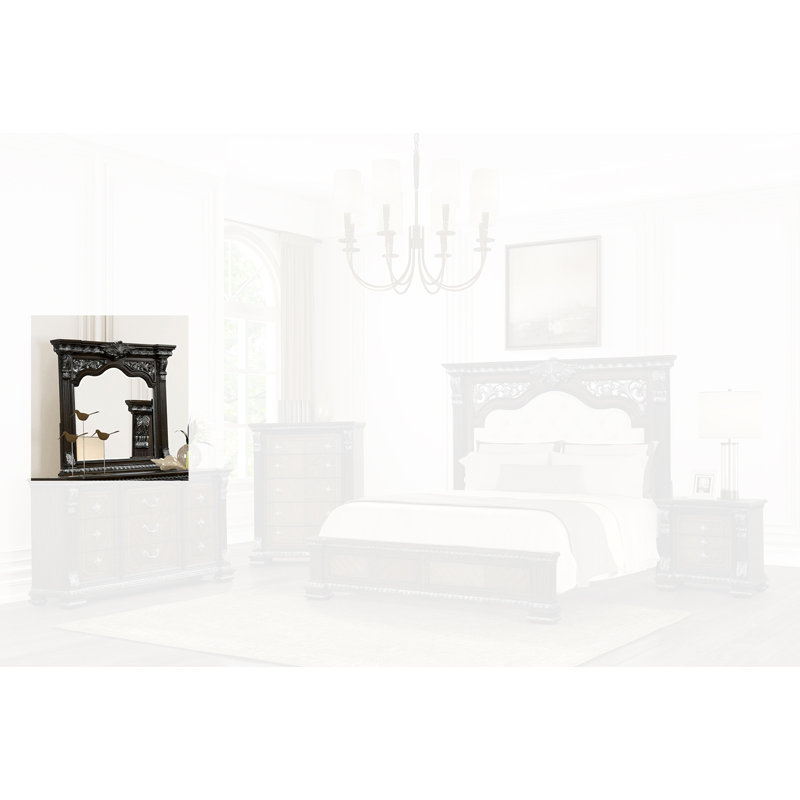 Miroir pour commode Gittel, Espresso