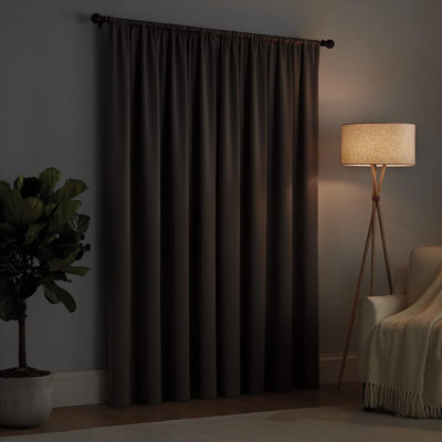 Rideau occultant en polyester Erwinau
