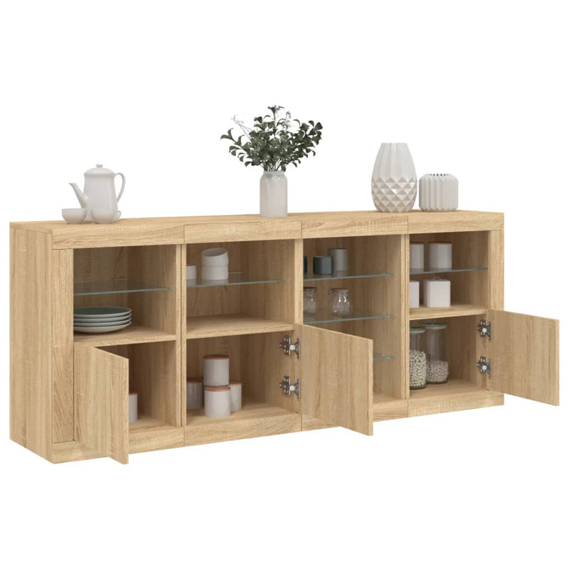 Azarea 164cm Sideboard, Sonoma Oak