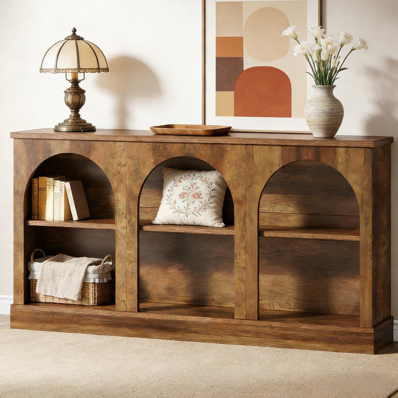 Table d'appoint rustique, table d'entrée pratique, console