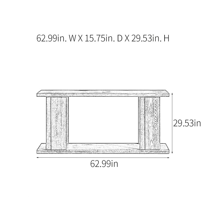 Console de style champêtre