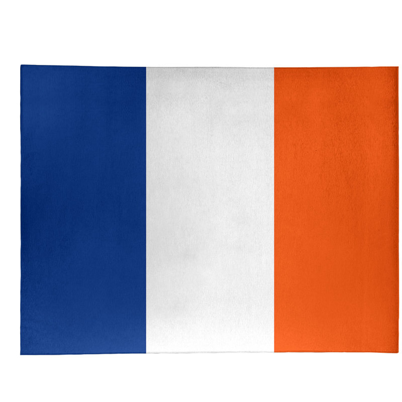 Tapis bleu royal rayures royal national hockey, Rectangle 2 pi x 3 pi