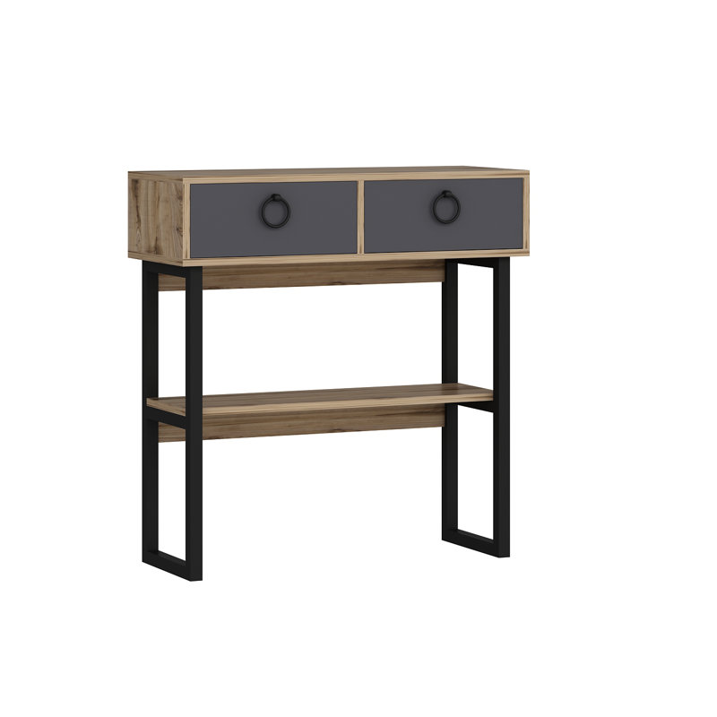 Console Table Haig, Dark Oak/Antihracite
