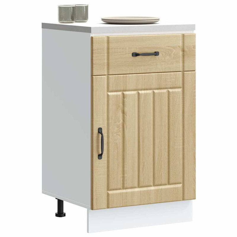 Kitchen Base Cabinet Lucca Engineered Wood, Sonoma Oak
