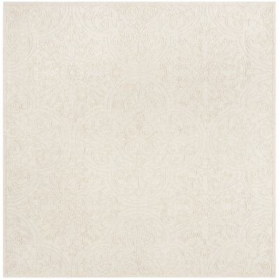 Tapis Marys Trace en laine et coton, tissÃ© Ã  la main
