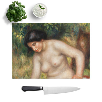 Bather Drying Herself Vol.2 by Pierre-Auguste Renoir Chopping Board