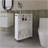 White Rolling Storage Cart With Versatile Compact Design