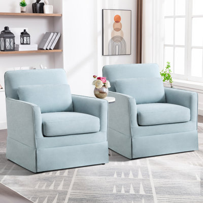 Fauteuil demi-tonneau de 29,9 po de largeur et confort moderne avec coussin