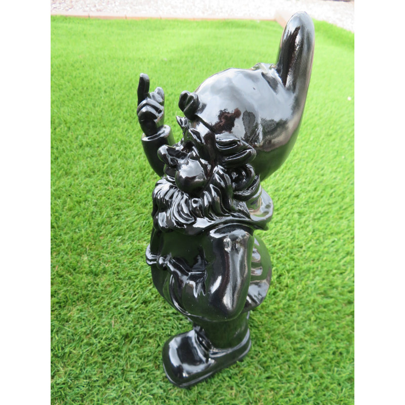 McLoud Fantasy & Sci-Fi Weather Resistant Plastic Garden Statue, Black