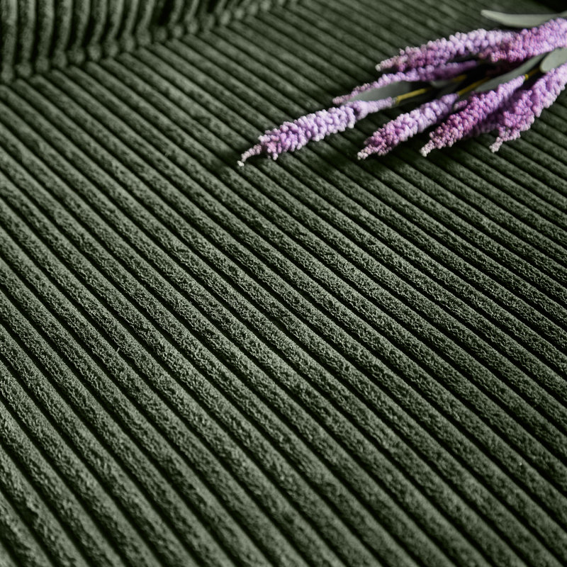 3 Seater Corduroy Sofa, Green