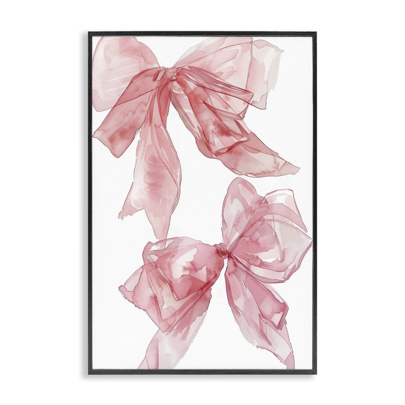 Giclée encadrée par des arcs roses transparents, design par LSR Design Studio, H 18 po x l 12 po, Giclée encadrée noir minuit
