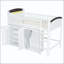 Lit mezzanine avec armoire de rangement, garde-robe et lumières DEL-126553919-126553916