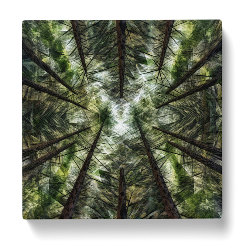 Forest Precisionism No.1 - Wrapped Canvas, 50cm H x 50cm W x 3cm D