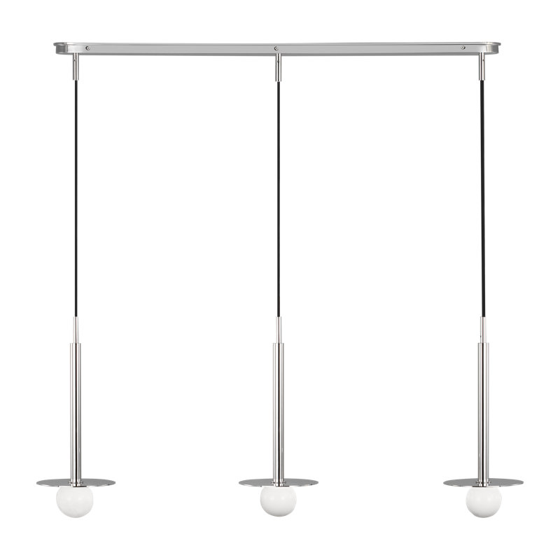 Nodes 3 - Light Chandelier, Polished Nickel