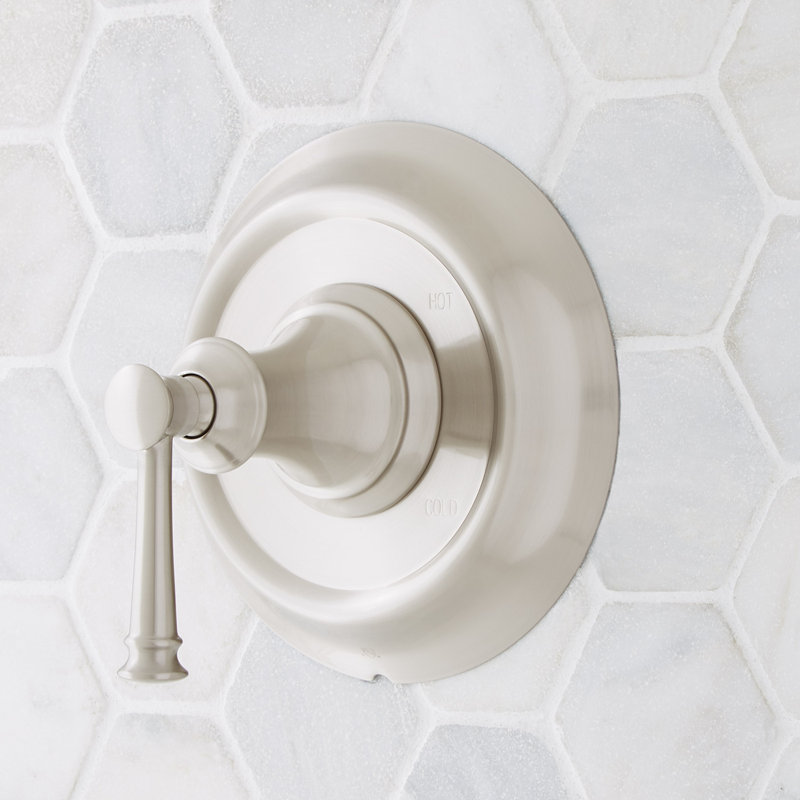 Beasley Shower Faucet, Nickel brossé